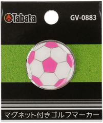 タバタゴルフ Tabata GOLF ゴルフ マグネットマーカー 目印 マーク コンペ 景品 商品 参加賞 用品 ボールマーカー グッズ 道具 グラウンドゴルフ ゲートボール GV0883 M サッカー