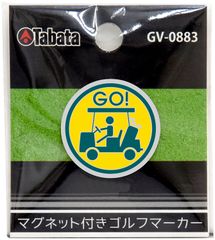 タバタゴルフ Tabata GOLF ゴルフ マグネットマーカー 目印 マーク コンペ 景品 商品 参加賞 用品 ボールマーカー グッズ 道具 グラウンドゴルフ ゲートボール GV0883 W カート