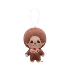 モンチッチ 男の子 花柄スタイ モンチッチ お花柄ぬいぐるみちゃーむ 約8cm