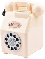 Liebendo 貯金箱 電話 昭和 레트로 雑貨 賽銭箱 おもしろ お札 小銭 インテリア おしゃれ かわいい 面白いグッズ ホワイト, ワンサイズ