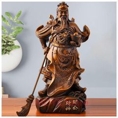 関羽像 関羽雲長 三国志 武士像 置物 オブジェ 縁起物 風水 幸運 開運 昇進 像 風水 運 開運 インテリア 厄除け 縁起物 健康運 仕事運 家庭運 寝室 樹脂zw0117