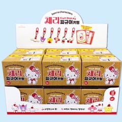 韓国限定‼️ 산리오 シークレット キーホルダー キーボード 상품 산리오 フルーツ ハローキティ ポチャッコ 마이멜로디 폼폼푸린 쿠로미 シナモン 시나모롤