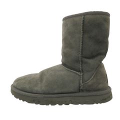 UGG アグ クラシック ショート II Classic Short II ブーツ ムートン シューズ 靴 スウェード グレー 7 24cm レディース 【中古】