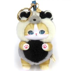 중고 ぬいぐるみマスコット・ぬいぐるみバッジ アナグマにゃん 「mofusand Kiramekko Nordic Kittens」