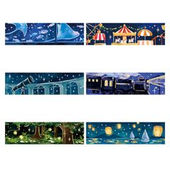 マスキングテープ 箔押しマスキングテープ ミッドナイトワンダーズ 20mm幅 bgm_bm-sdg121_126 MASKING TAPE BGM ビージーエム Masking Tape かわいいマスキングテープ おすすめマスキングテープ