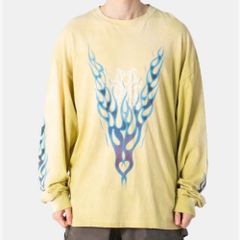 定価以下　新品未使用　KAMIYA KMY-FIRE Distressed L/S Tee　G14LT079　長袖　ロンT メゾンミハラヤスヒロ　MAISON MIHARA YASUHIRO