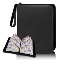 YoKiStar カードファイル 9ポケット トレカ ファイル 大容量 900枚収納可能 防水PU素材 カード収納 カードバインダー 透明シート 両面利用 50ページ 各種カードを集める 透明シート 両面利用 50ページ 各種カードを集める 0