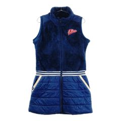サイズ：L FILA GOLF フィラゴルフ ノースリーブ 中綿ワンピース ベスト ネイビー系 [240101805576] ゴルフウェア レディース ストスト