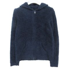 Ron Herman ロンハーマン ×ベアフットドリームス BAREFOOT DREAMS パーカー ジップアップ ボア ジャケット フーディー 長袖 フリース ネイビー S S メンズ 중고