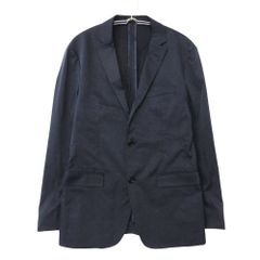 BURBERRY BLACK LABEL バーバリーブラックレーベル テーラードジャケット 裏地無し ネイビー M メンズ 【中古】