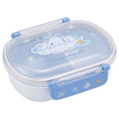 スケーター 시나모롤 Sweet Dream ふわっと弁当箱 ドーム型フタ 4点ロック ランチボックス 산리오 ブルー