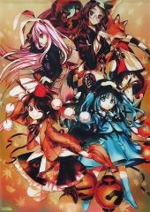 중고 ポスター B2クリアポスター 集合 「東方鈴奈庵」 コンプエース メロンブックス 3号連続購入特典