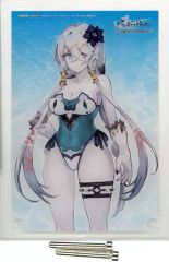 중고 アクリルスタンド・アクリルパネル リラ・ディザイアス 水着 A5アクリルキャラクタープレート 「ライザのアトリエ ～常闇の女王と秘密の隠れ家 リラ 水着Ver. 1/7 PVC製塗装済み完成品」 あみあみ購入特典