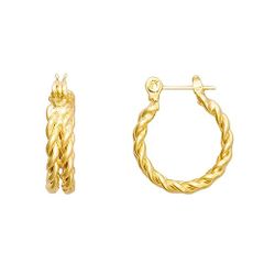 ヒリーズ 日本製 18金 ピアス 18K K18 金属アレルギー対応 ねじり デザイン クロッシング キャッチレス ワンタッチ フープ レディース メンズ ピアス 3599 ゴールド acaac4b0
