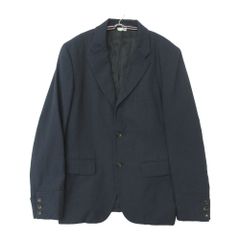 COMME des GARCONS HOMME PLUS 꼼데가르송 옴플러스 테일러드 재킷 2B 블레이저 책 깃털 폴리울 네이비 S 남성 중고