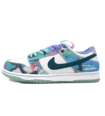 ナイキ NIKE × フューチュラ Futura SB DUNK LOW White and Geode Teal HF6061 400 SB ダンク ロー ホワイト アンド ジオードティール スニーカー f32930