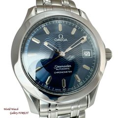 【新品仕上げ】OMEGA オメガ☆シーマスター 120M 2501.81 中古 メンズ腕時計 クロノメーター 自動巻き ブルー文字盤☆AAランク☆