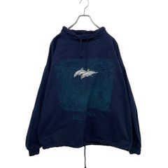 dallas alice 90s USA製 アニマル刺繍 ドルフィン イルカ モックネックスウェット Dolphin Sweatshirt S-8365