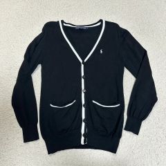 POLO RALPH LAUREN ポロラルフローレン カーディガン ブラック レディース L