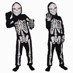 ハロウィン 仮装 骸骨 スケルトン コスプレ ハロウィン パーティー イベント 衣装 悪魔 ドクロ お化け コスチューム 女の子 男の子 キッズ ドクロ 子供服 コスプレ お化け スケルトンdkcf03