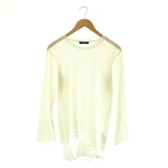 ディーゼル DIESEL Tシャツ ロンT カットソー クラッシュ加工 コットン XS アイボリー /CX ■OS