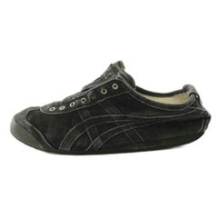 オニツカタイガー Onitsuka Tiger スニーカー ローカット スエード US9.5 27.5cm 黒 ブラック KU ■GY09