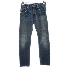 リーバイス Levi's デニムパンツ ジーンズ 150 インディゴブルー ストレート 無地 フルレングス TL ■ECG010