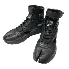 Maison Margiela×Reebok (メゾンマルジェラ×リーボック) Classic Leather Tabi High S37WS0569 ブラック US 10 (28.0cm)