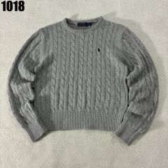 ポロ ラルフローレン ケーブルニット グレー M