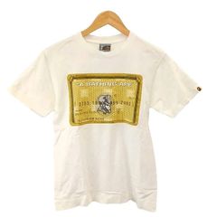 アベイシングエイプ A BATHING APE 90-00s 初期 ゲームタグ Tシャツ BAPE General ゴールドカード クルーネック 半袖 1/S 白 ホワイト /NP