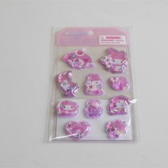 산리오 마이멜로디 ビーズ入りぷっくりシール 単品販売 산리오 キャラクター グッズ ぷっくり 立体 かわいい シール ステッカー シャカシャカ sanrio 正規品