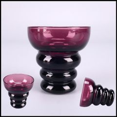 江戸時代 紫ガラス 猪口 盃 高５㎝ 상태좋음 I！PE705