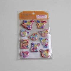 산리오 ウサハナ ビーズ入りぷっくりシール 単品販売 산리오 キャラクター グッズ ぷっくり 立体 かわいい シール ステッカー シャカシャカ sanrio 正規品