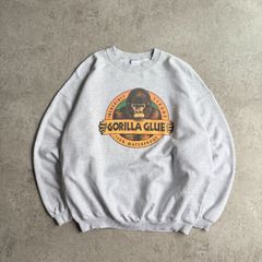 00s GORILLA GLUE ” GORILLA TOUGH ” Printed Sweatshirt ゴリラグルー 企業ロゴ カンパニーロゴ パッケージ アニマル スウェット