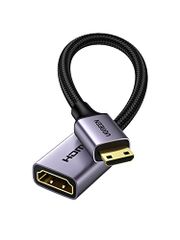 新品UGREEN mini hdmi to hdmi 変換アダプター 4K@60Hz ハイスピード ミニHDMI オスメス 延長ケーブル 25cm hdmiケーブル 中継 MiniHDMI Raspberry Pi Zero W ホームビ 440b8b69