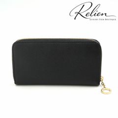 Sランク・箱付き BVLGARI ブルガリ ビーゼロワン B.zero1 ロゴマニア クラシコ 長財布 ラウンドファスナー ラウンドジップ ロングウォレット ブラック 黒 レザー 本革 サークルロゴチャーム ロゴ金具 カード8枚 小銭入れ付きレディース