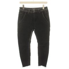 ディーゼルブラックゴールド DIESEL BLACK GOLD デニムパンツ ジーンズ ジップフライ カットオフ 25 黒 ブラック /YT