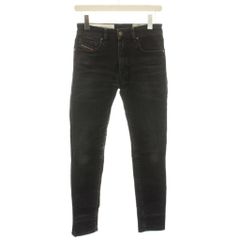 ディーゼル DIESEL ディーストラクト D-STRUKT デニムパンツ ジーンズ ジップフライ 27 黒 ブラック 00SPW4 /YT