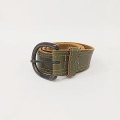 ディーゼル DIESEL ベルト ピンバックル スタッズ レザー グリーン 緑 カーキ 95