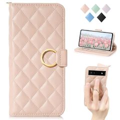 【新品】 MAGICASE Google Pixel 9 Pro XL 対応 手帳型ケース 可愛いチェック柄 刺繍 デザイン カード収納 横置き機能 衝撃吸収 肌触りレザー 着脱容易 男女兼用 (6.8 インチ)