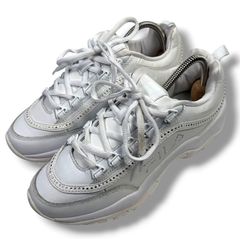 FILA フィラ 厚底スニーカー ラインストーン ロゴ 白 レディース