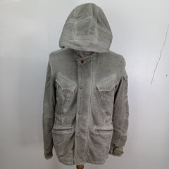 DIESEL ディーゼル 00s Sniper mask hoodie スナイパーマスク 忍者フード ジップアップパーカー　グレー　Мサイズ　【1604h】