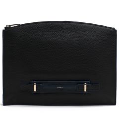 フルラ／FURLA バッグ セカンドバッグ クラッチバッグ 鞄 メンズ 男性 男性用 レザー 革 本革 ブラック 黒 GIOVE ジョーヴェ シボ革 シュリンクレザー