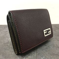 極美品 FENDI コンパクトウォレット 7M0280 バゲット FFロゴ 180