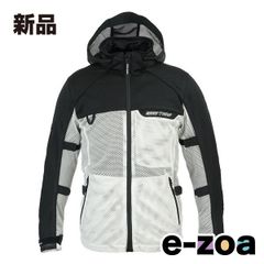 ROUGH&ROAD ラフアンドロード ダイレクトエアメッシュパーカーFP ブラック/プラチナシルバー L サイズ RR7352BK/SV3 (2589974)