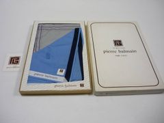 [管meb]【送料無料】衣類 ハンカチ 2枚セット 青 灰 BALMAIN - バルマン(ピエール・バルマン) PARIS TOKYO