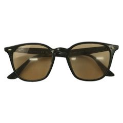 レイバン RAY BAN スクエア型サングラス 度無し セルフレーム 52□20 黒 ブラック /SS ■OS ■GY18