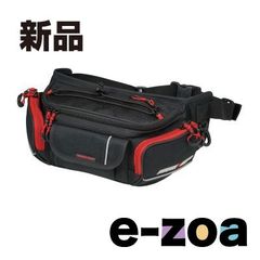 ROUGH&ROAD ラフアンドロード RR9612 ラフウエストバッグ ワイド ブラック レッド/ 5.2L RR9612BKRD (2414198)