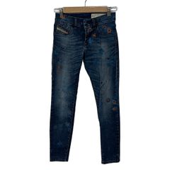 DIESEL(ディーゼル) ジーンズ サイズW 24 レディース LIVIER-ANKLE ネイビー