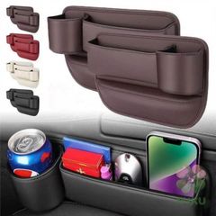 【新品】トヨタ スープラ GR A90 A91 MK5 車用収納ポケット 2点セット レザー風 小物収納ボックス 運転席/助手席対応 コンソール隙間収納 大容量設計 物落ち防止 カーアクセサリー 4色選択可能 rosc